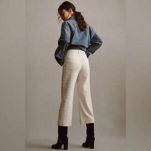 NWT-Anthropologie The Skipper High-Rise Crop Wide-Leg Jeans Pilcro Sz:26 - Picture 5 of 10